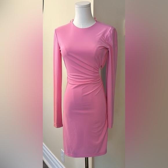 Zara Pink Cut-Out Dress - Picture 6 of 11